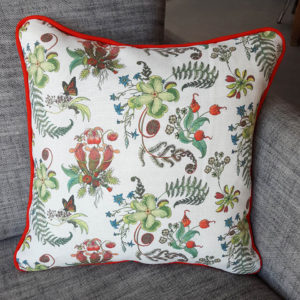 Cream posies cushions