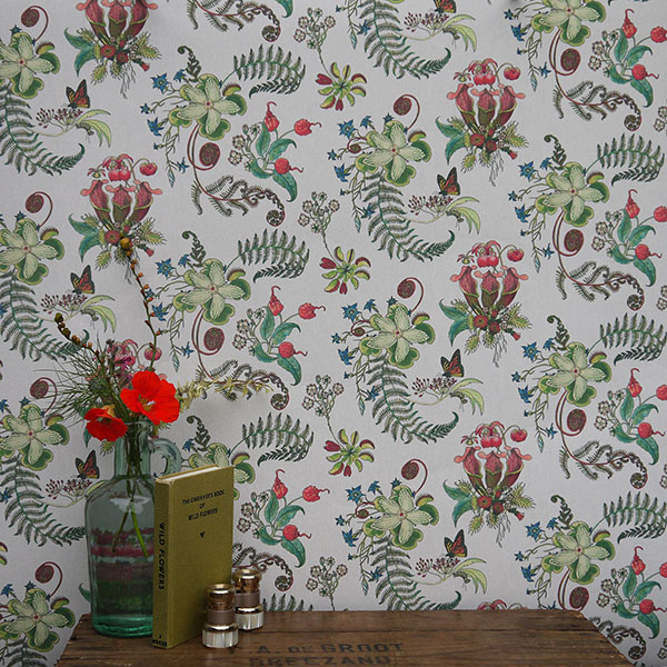 Carolina Posies in Natural 70cm x 10m rolls Carolina Posies Nat