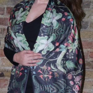 Carolina Parakeet silk wrap