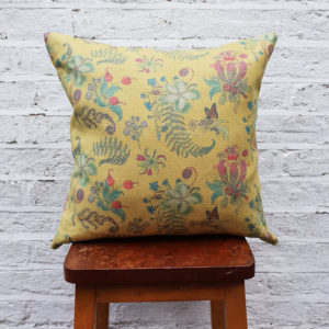 Carolina Posies Cushion in Cornbread