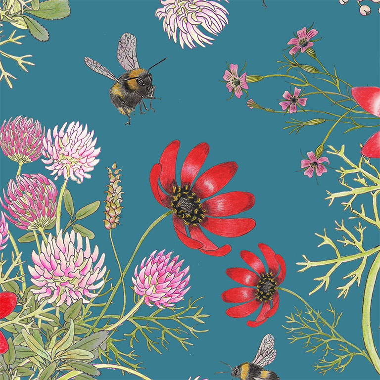 Mercia Bees Wallpaper – NEWTON PAISLEY
