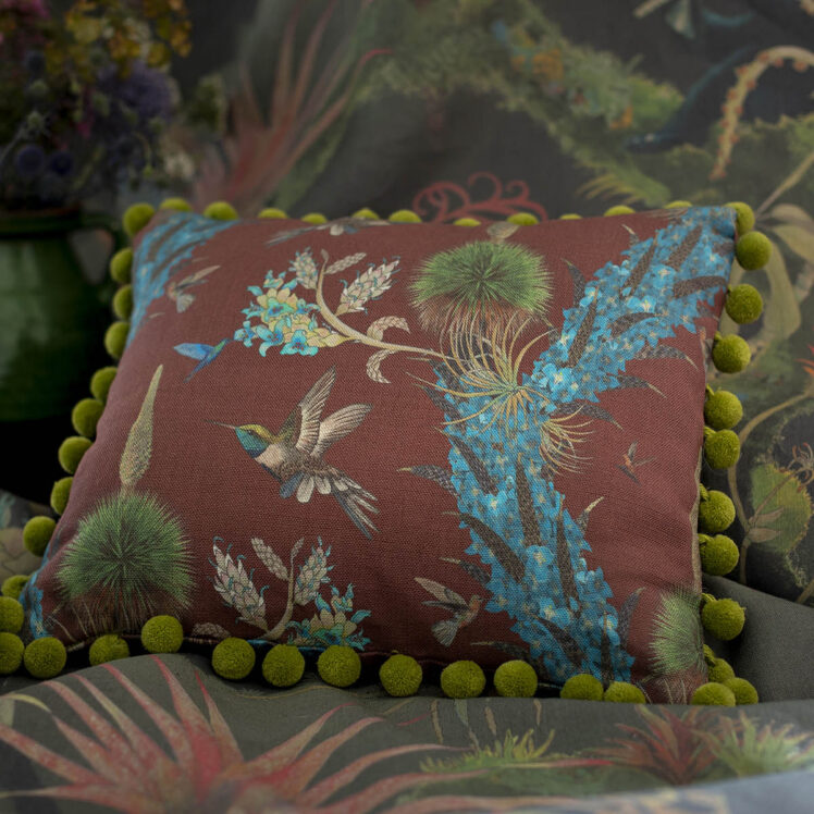 hummingbirds cushion