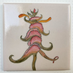 Crested cowheat tile