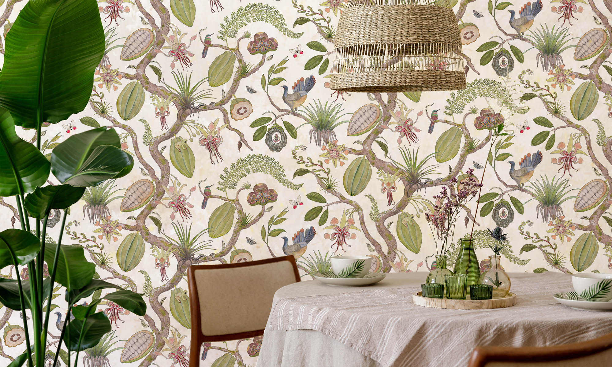 Theobroma cacao wallpaper and a table