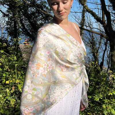 sakura opal silk wrap